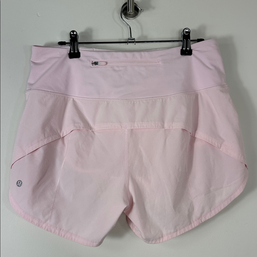 Lululemon Speed Up High Rise Pink Shorts 4” Size 8 - Picture 7 of 12